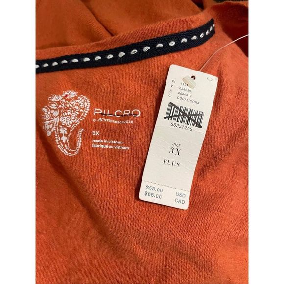 Anthropologie x Pilcro Sustainable Henley Size 3X - Picture 10 of 10